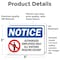 Signmission Authorized Employees Sign, Vinyl Decal, 5in W x 3.5in L, 2PK OS-2PACK-NS-D-35-L-15257 - alternate 2